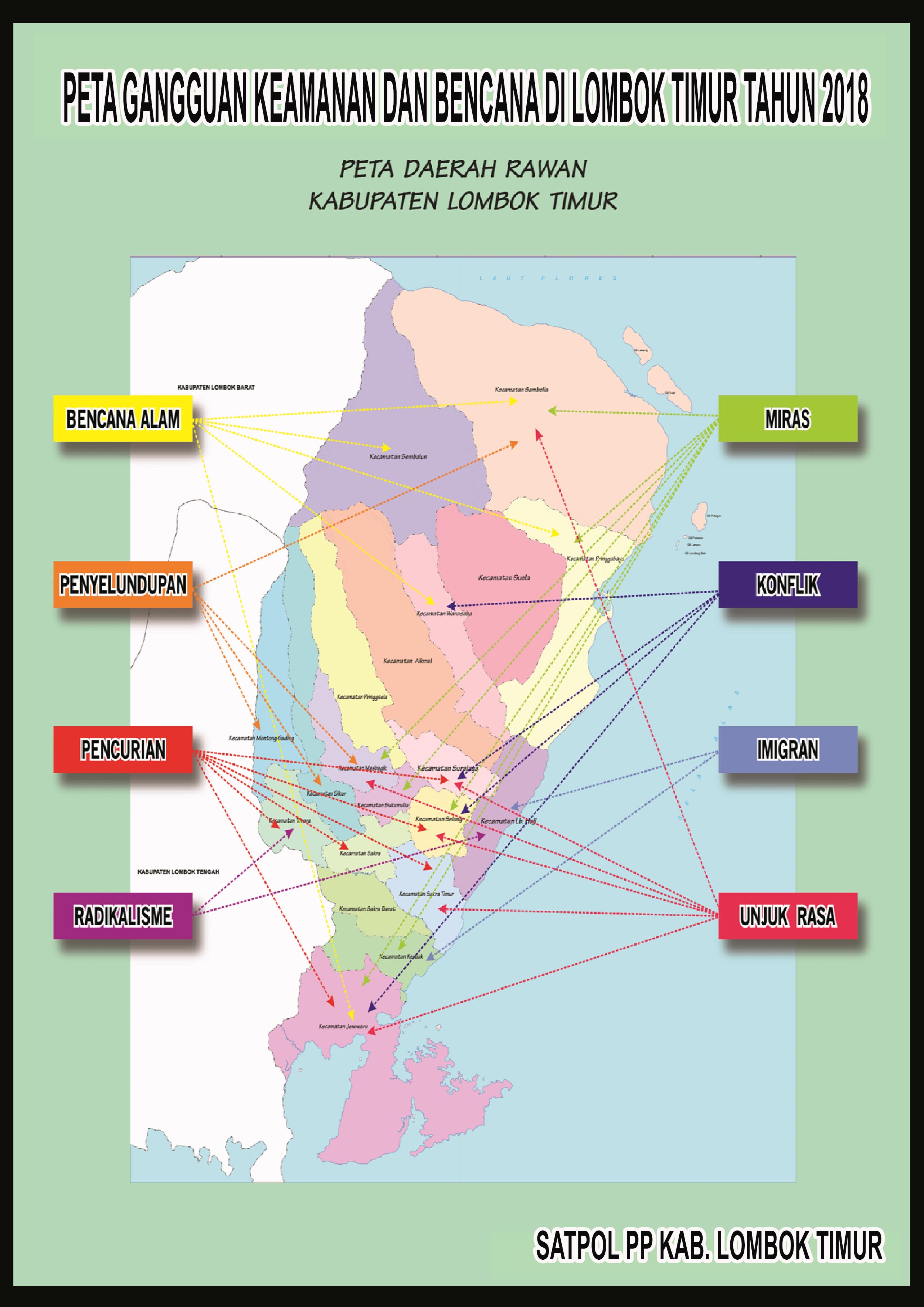 Peta Gangguan Keamanan dan Bencana Kab. Lombok Timur